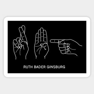 Ruth Bader Ginsburg ASL Sticker